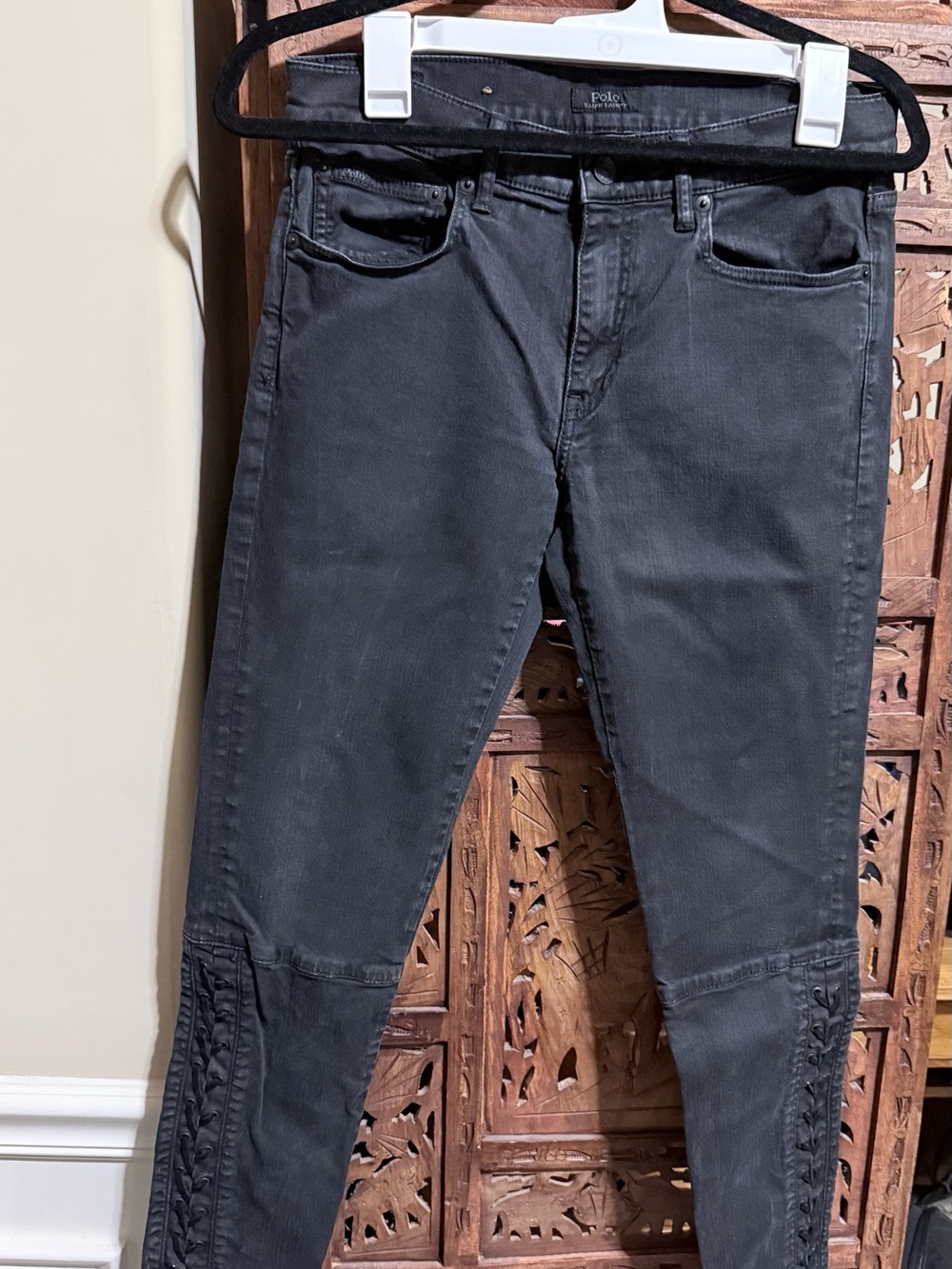 Ralph Lauren  women  Skinny Jeans in Charcoal Black